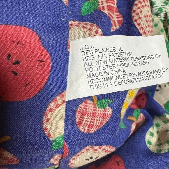 VTG Tenderhearted Ladybug Doll Apple Outfit Cottage Sound Works - Picture 8 of 8